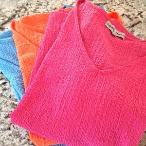 (3) ABSOLUTELY FAMOUS  TEXTURED SHIRTS 2X